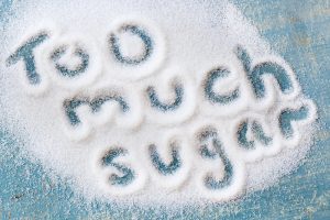 too much sugar written in sugar